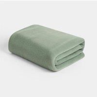 Brentfords Teddy Fleece Throw Blanket for Bed, Super Soft Warm Cosy Decorative Green Throws for Sofas Large Single Bed Throw Lightweight Plush Fleece Blanket, 125 x 150cm