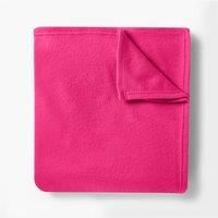 Brentfords Teddy Throw Blanket for Bed, Super Soft Warm Cosy Bright Pink Throws for Sofas Large Blanket Lightweight Plush Fleece Throw Blanket King Size Bedspread, 200 x 240cm