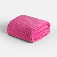 OHS Luxury Popcorn Waffle Blanket Large Warm Fleece Throw Over Bed Travel