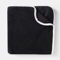 OHS Piped Edge Throw Soft Fleece Lightweight Fluffy Double Bed Blanket