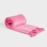 OHS Tassel Throw Ultra Soft Fleece Winter Thermal Bedspread Blanket