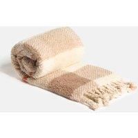 OHS Sherpa Fleece Throw Over Bed Blanket Warm Soft Tassel Travel Car Winter Sofa