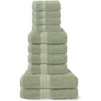 Luxury Soft 10 Piece 100% Cotton Towel Bale Set Face Hand Bath Bathroom Towels