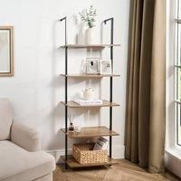OHS 5-Tier Floating Shelf Wall Rack Display Unit Space Saving Home Decor