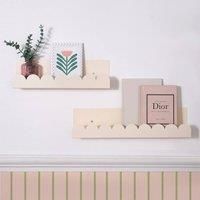 OHS Scallop Shelf Wall Mounted Storage Space Saving Modern Bedroom Home Decor
