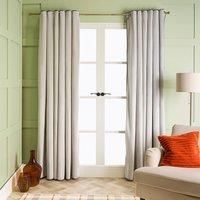 Piped Edge Velvet Curtains Thermal 2 Panel Eyelet Blackout