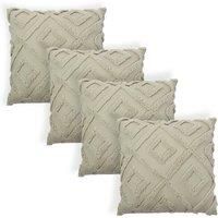 Arch Cushion Covers Tufted Filled Plump Pad 2/4 Pack Sofa Soft Couch Chair Set