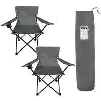 Outdoor Camping Chair Folding Portable Picnic Sun Garden Fishing Seat Cup Holder