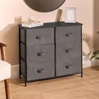 OHS Fabric Cabinet Bedside 2/3/4/5/6 Drawers Storage Unit Clothes Home Organiser