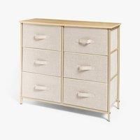 OHS Fabric Cabinet Bedside 2/3/4/5/6 Drawers Storage Unit Clothes Home Organiser