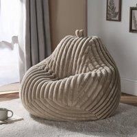 OHS Ribbed Bean Bag Chair Adult Gaming Beanbags with Filling Cosy Couch