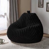 OHS Ribbed Bean Bag Chair Adult Gaming Beanbags with Filling Cosy Couch