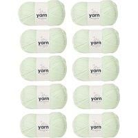 Korbond Baby Double Knit Yarn - Mint Green – Extra Soft 100g Ball of Acrylic Wool – Knitting or Crochet – Hypoallergenic