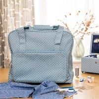 KORBOND Sewing Machine Bag - Tiny Dots Design - Fits Domestic Sewing Machine - Reinforced Base - Wipe Clean Fabric