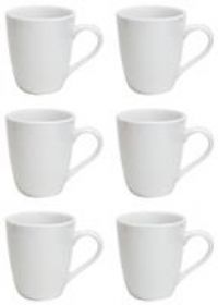 Argos Home Set of 6 Porcelain Mugs - White