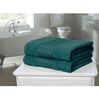 Rapport Home Windsor 2-Piece Towel Bale, 100% Cotton-Teal, Combed, 140 x 90 x 1 cm