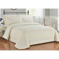 Rapport Home Richmond Ivory Duvet Cover Set Luxury King Bedding Set With Pillowcases Embroidered