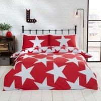 Reversible Duvet Covers Kids Stars Print Bedding Teen Boys Girls Quilt Sets