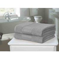 Rapport Home Furnishings Windsor 500gsm Towel Bale - 2-piece - Silver