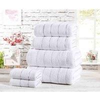 Rapport 100% Cotton "Sandringham" Bathroom 6pc Towel Bundle 4 Colours Available