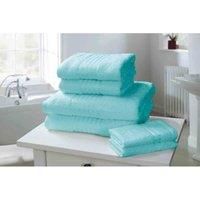 Rapport Home Windsor 6-Piece Towel Bale, 100% Cotton-Turquoise, Combed, 120 x 70 x 1 cm