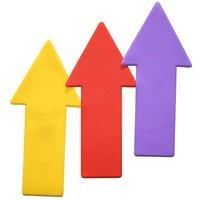 Pre-Sport Unisex-Youth Arrow Floor Marker (Pack of 6), Yellow, One Size