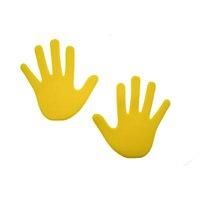 Pre-Sport Unisex-Youth Hand Floor Marker (Pack of 6), Yellow, One Size