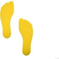 Foot Floor Marker (Pack of 6): Yellow - Brand New & Sealed