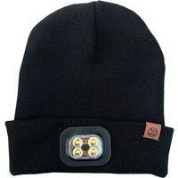 Six Peaks Unisex Six Peaks LED Lighted Beanie Hat, Black, One Size UK
