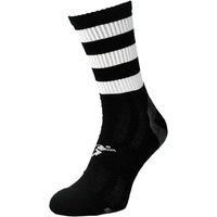 Precision Sports Socks Junior Mid Pro Hooped Black/White 3-6