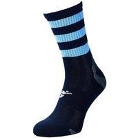 Precision Sports Socks Junior Mid Pro Hooped Navy/Sky 3-6