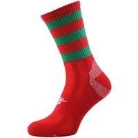 Precision Sports Socks Junior Mid Pro Hooped Red/Green 3-6