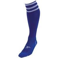 PT 3 Stripe Pro Football Socks Boys Royal/White