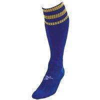 PT 3 Stripe Pro Football Socks LBoys Royal/Gold
