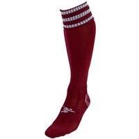 PT 3 Stripe Pro Football Socks Boys Maroon/White