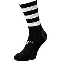 Precision Sports Socks Junior Mid Pro Hooped Black/White J12-2