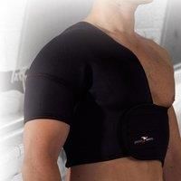 Precision Training Neoprene Half Shoulder Support (Right) - Black/Red, X-large