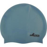 SwimTech Silicone Swim Cap Sky Blue