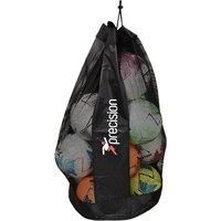 Precision Football 12 Ball Sack (Black/Silver)