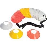 Precision PT Mini Pro Cones (Set of 60) White Red, one Size, K-REY-TR652