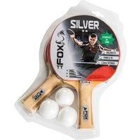 Fox TT Silver 2 Star Table Tennis Set - Red