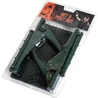 Fox TT Home & Club Usage Table Tennis Metal Clip On Post & Cotton Net Set