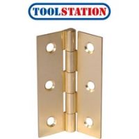 Brass Plated Butt Hinge 100mm