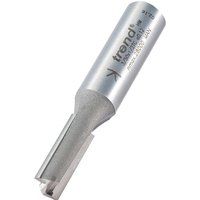 Trend Professional Straight Two Flute Router Cutter, 1/2 Inch Shank, 9.5mm Cut Diameter, Tungsten Carbide Tipped, 3/50X1/2TC