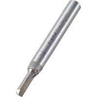 Trend CraftPro One Flute Straight Router Cutter Bit, 1/4 Inch Shank, 4mm Cut Diameter & 11.1mm Cut Length, Tungsten Carbide Tipped, C035X1/4TC