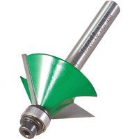 Trend Craft C049X1/4TC Pro 1/4in shank bearing guided chamfer cutter 32mm diameter Two Flute Carbide tips.