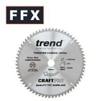 Trend CSB/CC30564 Craft Pro Negative Hook Crosscutting TCT Circular Blade Ideal for Makita, Dewalt, Metabo, and Bosch Mitre Saws, Tungsten Carbide Tipped, 305mm x 64 Teeth x30 Bore