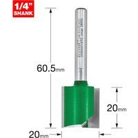Trend C030X1/4TC Two Flute Cutter 19.1mm Diameter X 25.4MM CUT