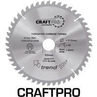 Trend CraftPro Crosscut Wood Mitre Saw Blade - 190mm dia x 2.6 kerf x 30 bore 24