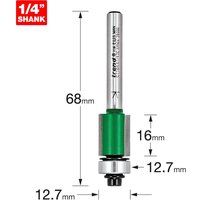 Trend C116AX1/4TC Self Guided Trimmer 12.7mm Diameter Router Bit